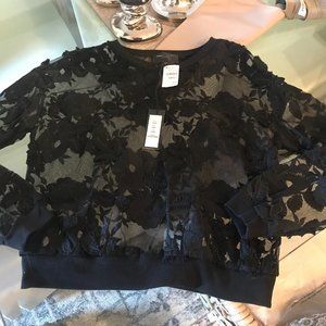 Romeo & Juliet Black Lace Top